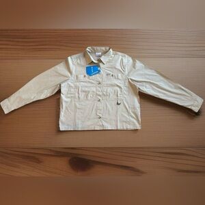 Columbia Women’s Brea Falls Woven Long Sleeve Shirt Beige Size Medium NWT